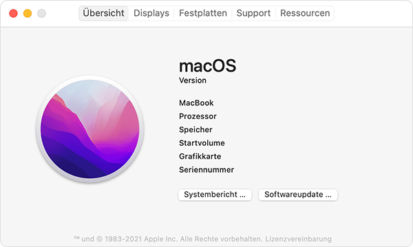 mac build Version Nummer